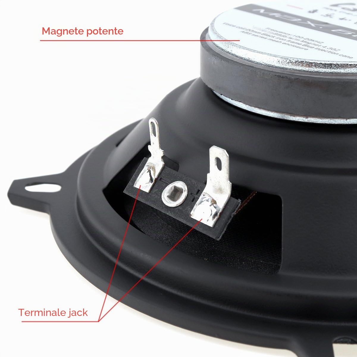 2PCS 13CM Altoparlanti Coassiali, 60W 2 Vie Coassiale Veicolo Porta Auto Audio Musica Stereo Intera Gamma di Frequenza Altoparlanti HIFI