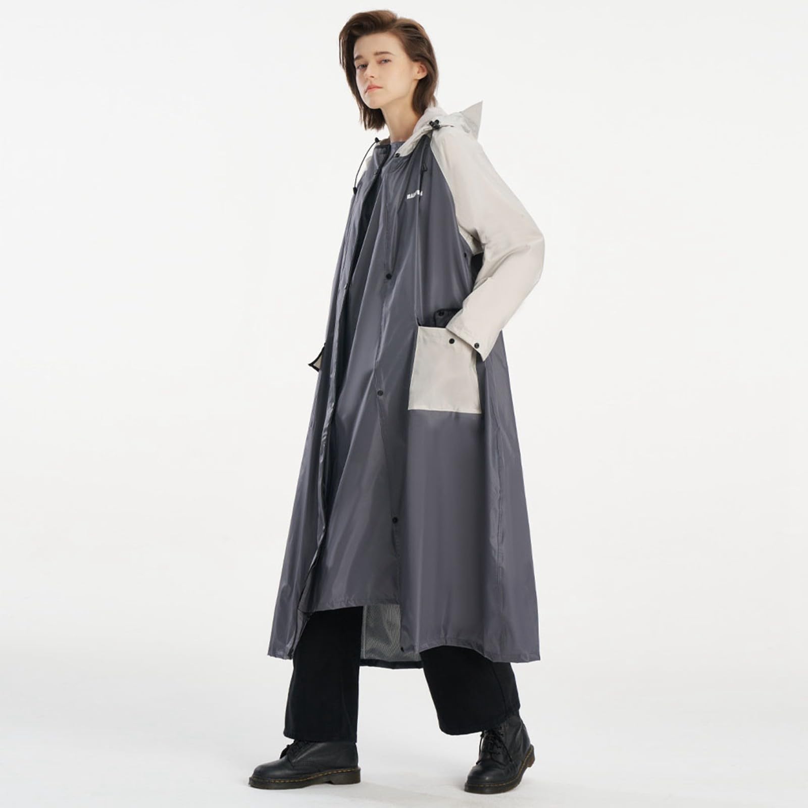 Regenponcho Herren Poncho Waterproof Rain Fahrrad Mit Ärmel Regencape Army Regenschutz Wandern XXL Große Größen Campingausrüstung Rucksack Wasserdicht Festival Einweg XL Regenjacke Regen Camping