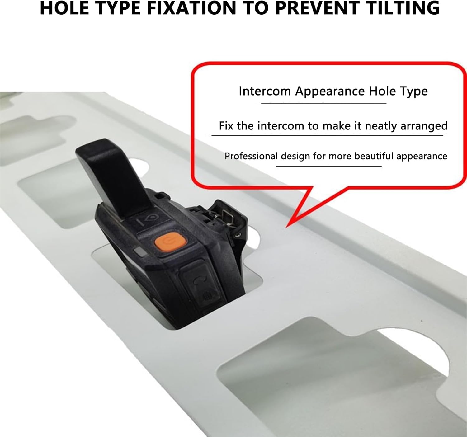 Walkie Talkie Holder Tool Storage Cabinet, Handheld Radio Holder Universal Case, Wall Mounted Microphone Hanger Organizer for Two Way Radios