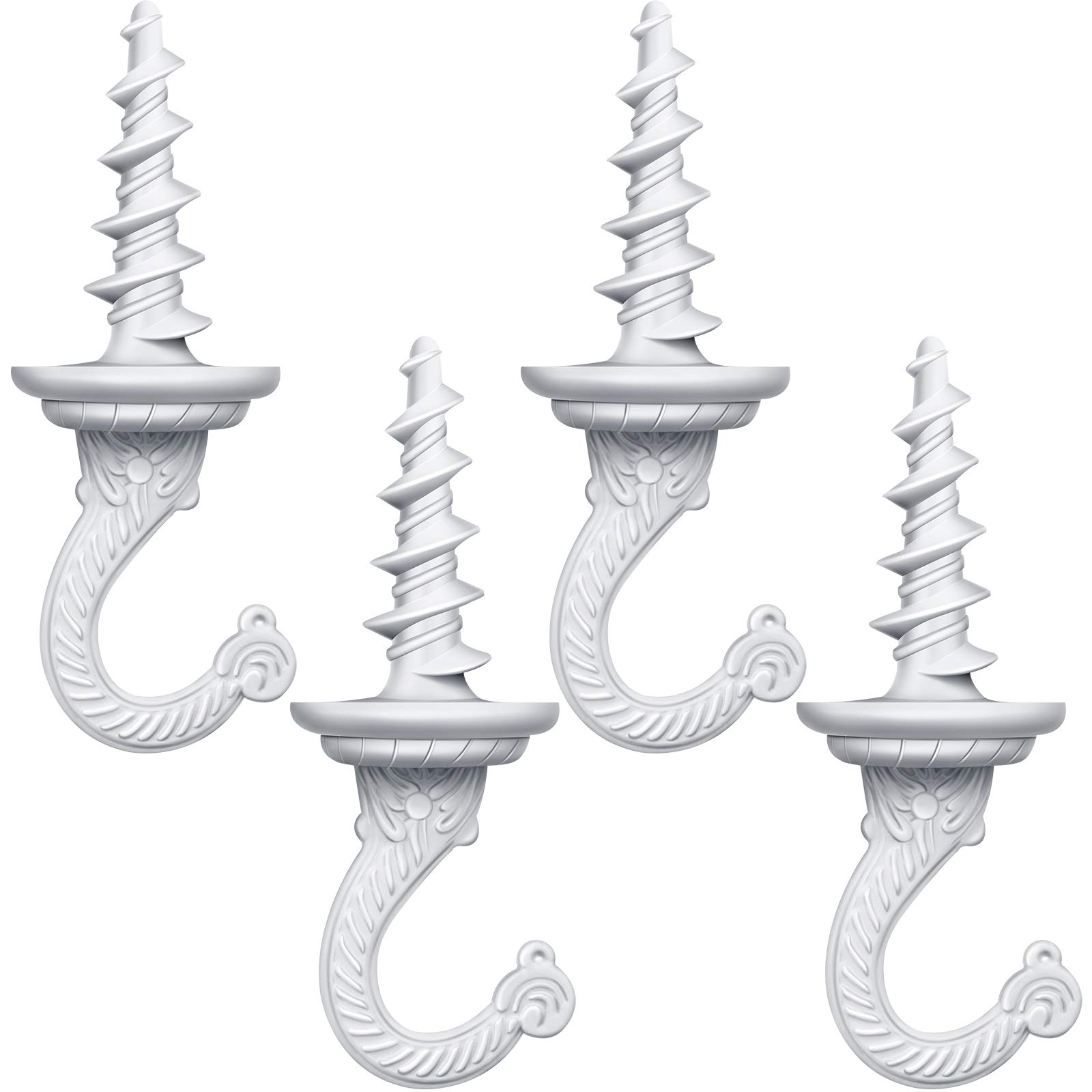 Ripeng 4 Pieces 40mm Swag Ceiling Hooks Wall Hook