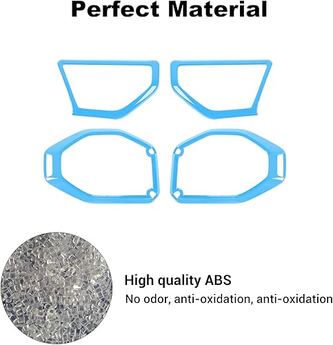 Miniatura 4 de Voodonala Recorte de audio de altavoz superior Apillar Azul Claro