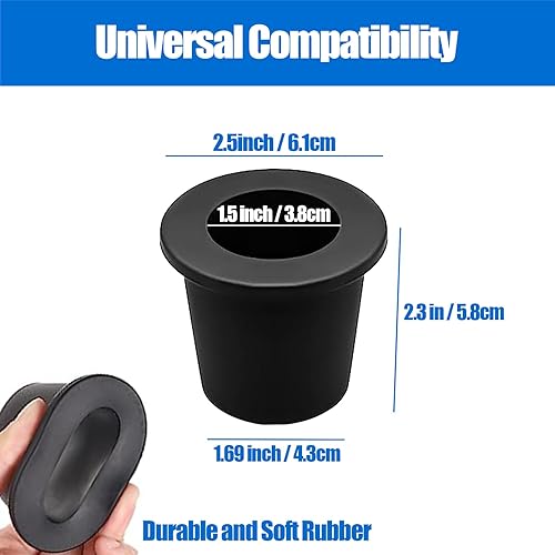 Miniatura 3 de 2 paquetes de cuña de cono para sombrilla de mesa de patio, adaptador de anillo estabilizador de paraguas para mesa de patio de 2 a 2.5 pulgadas y