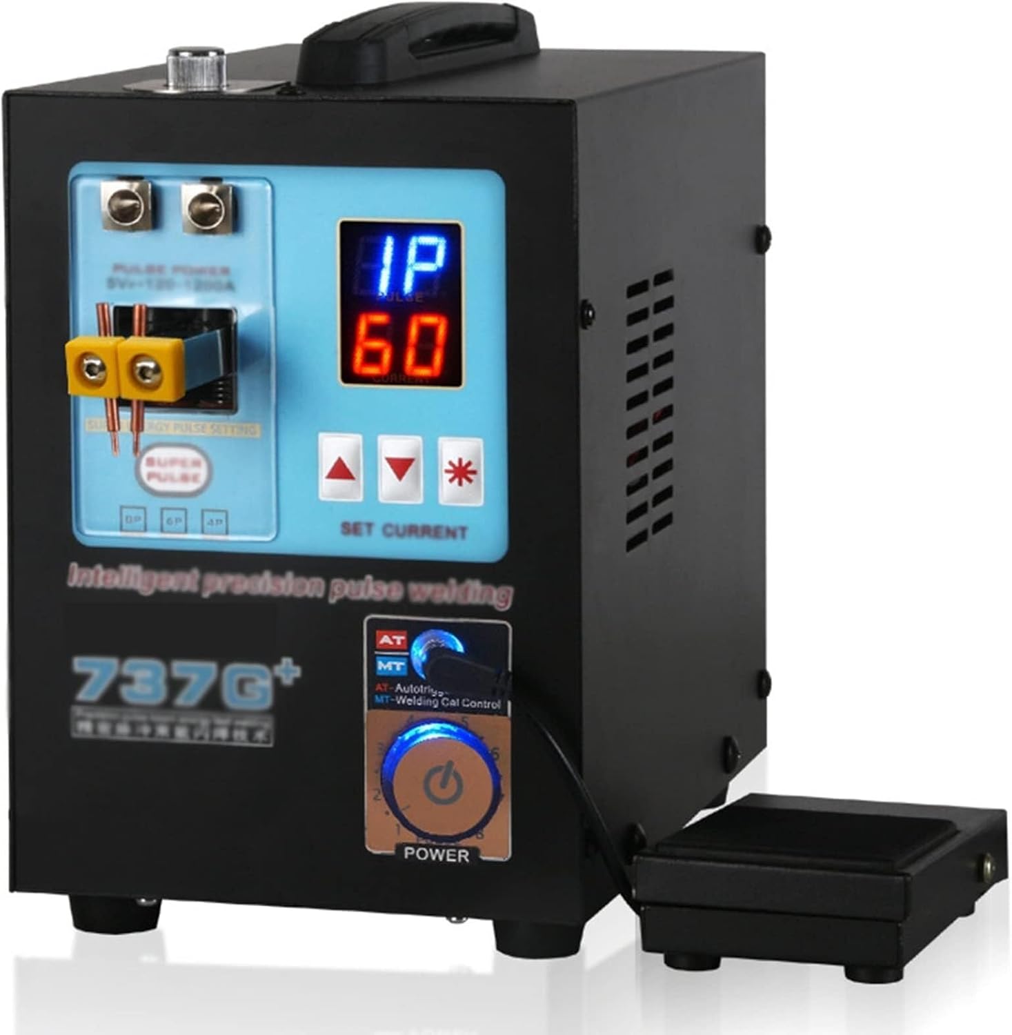 Battery spot welding machine,4.3 KW High Power Automatic Spot Welding Machine for 18650 Lithium Batteries Pulse Spot Welding Devices