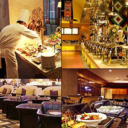 Aquecedor de alimentos, prato de chafing, conjunto de aquecedor de buffet de aço inoxidável, aqueced