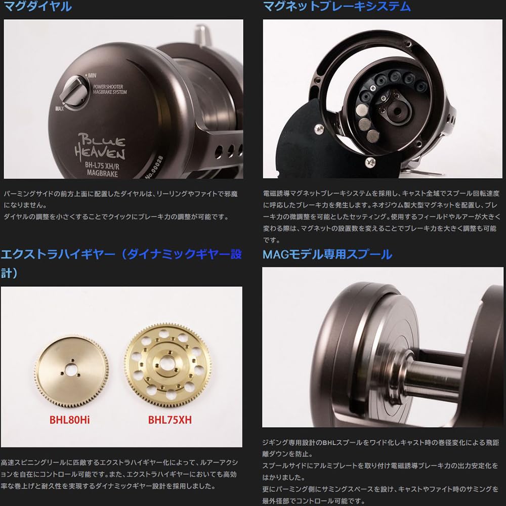 Amazon | スタジオオーシャンマーク ブルーヘブン L75XH/L MAGBRAKE