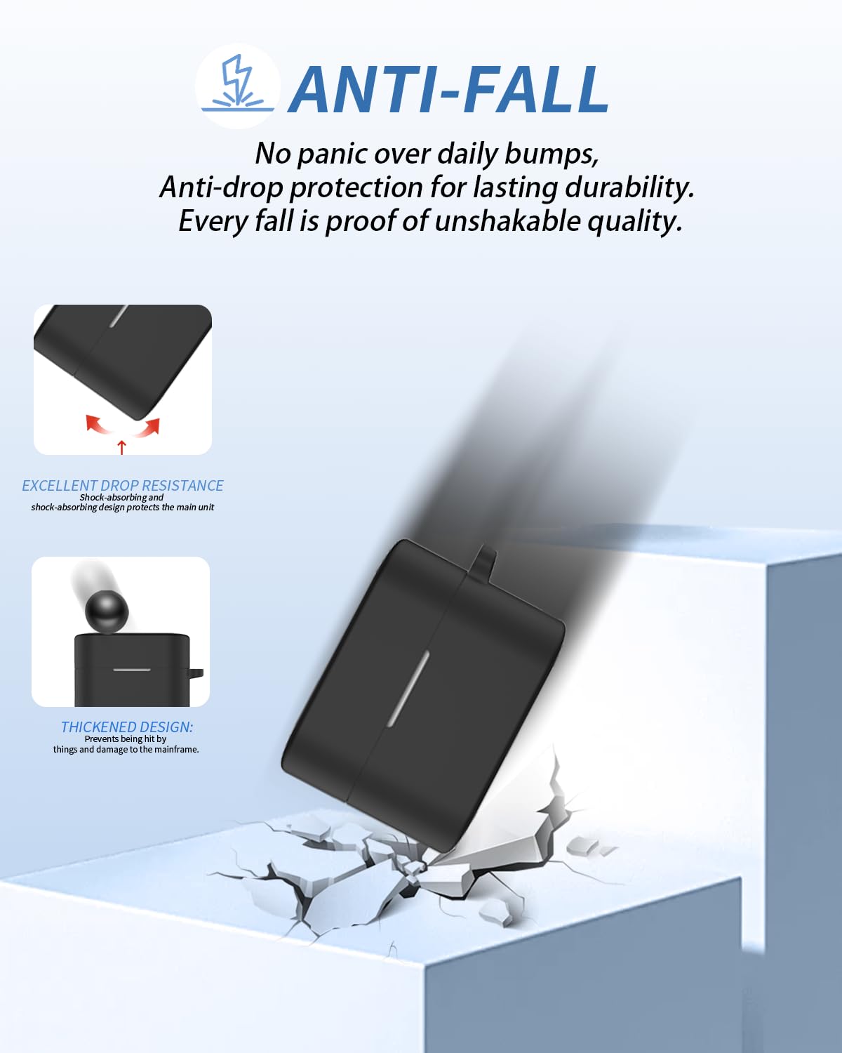 Funda para auriculares Sony WF-1000XM6, funda de silicona suave yystao con cordón, a prueba de polvo, a prueba de golpes y duradera, negro × 10