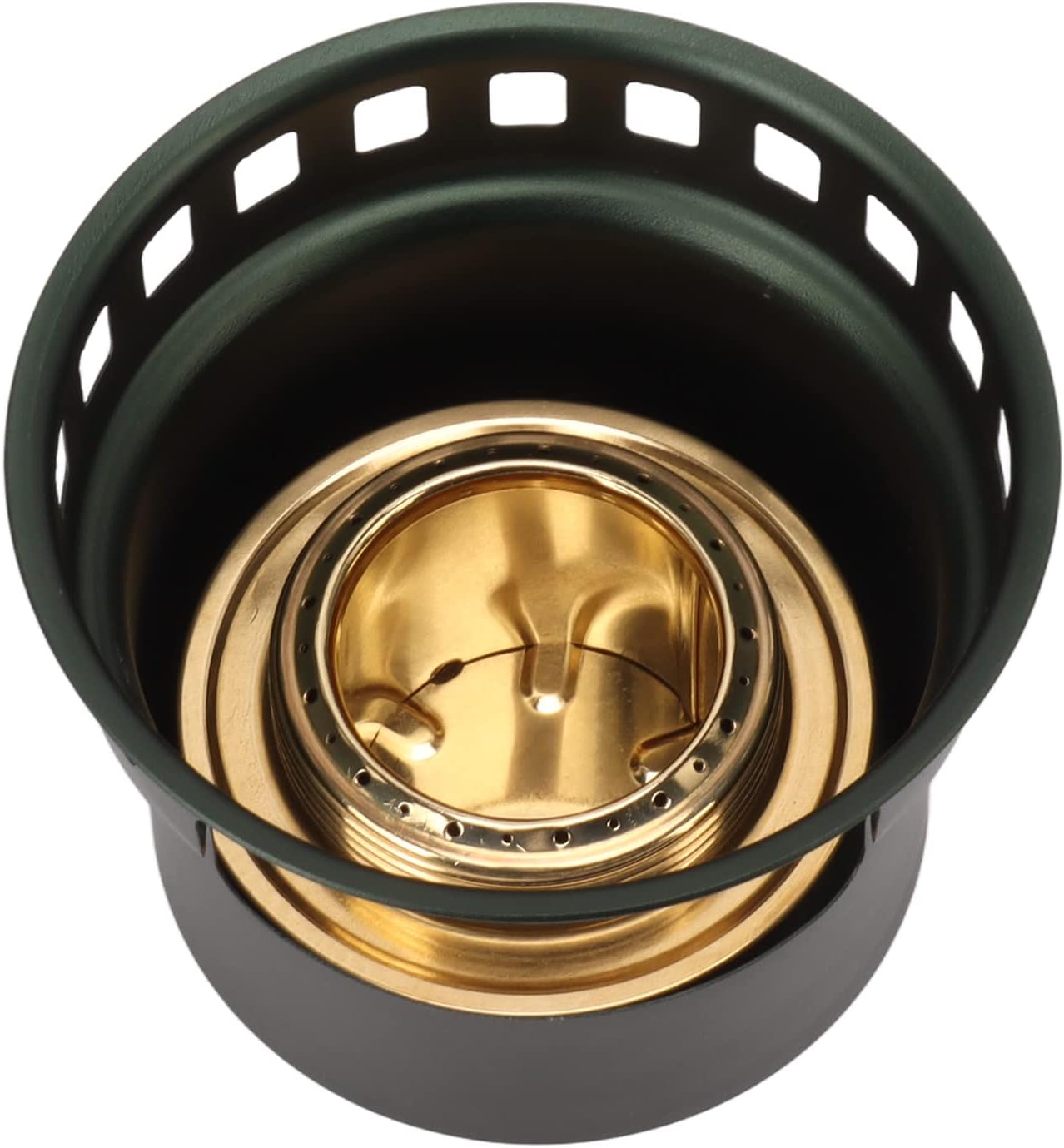 Alcohol Stove, Portable Alcohol Alcohol Stove with Extended Handle for Camping Picnic (Dark Green)
