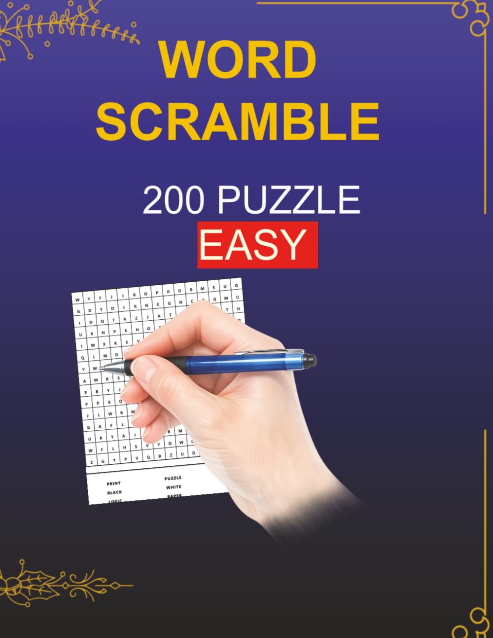 Word Scramble Mania: 200 Medium Difficulty Puzzles for Adults – Brain Training and Vocabulary Exercises for All Ages