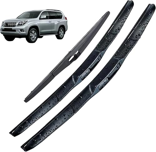 Windshield Wipers Front & Rear Wiper Blades Set For Toyota Prado J 150 J150 2009-2020 26"+20"+12" Car Windshield Wipers
