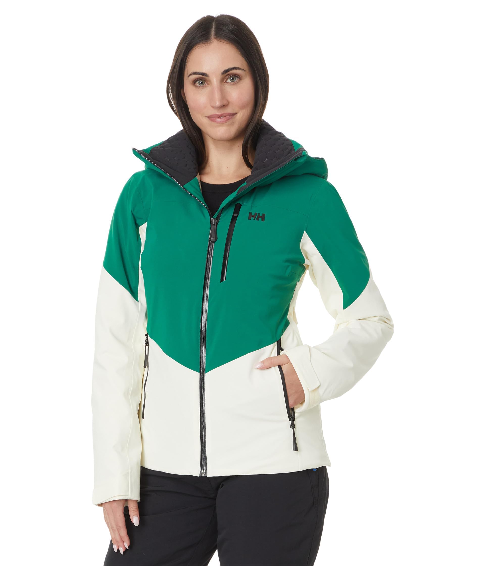 Helly Hansen Damen W Alphelia Jacke, Smaragd Schnee, XL