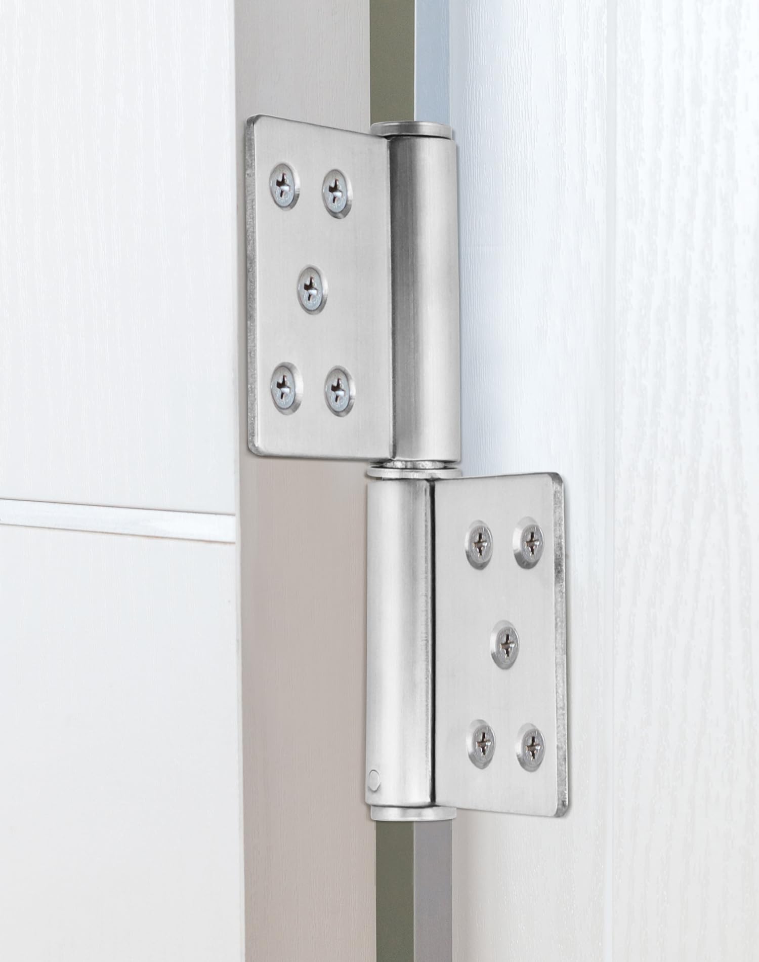 QWORK® 2 Pack Lift Off Hinges, Stainless Steel Heavy Duty Door Hinges for Internal & External Doors (5 Inch) - Image 4