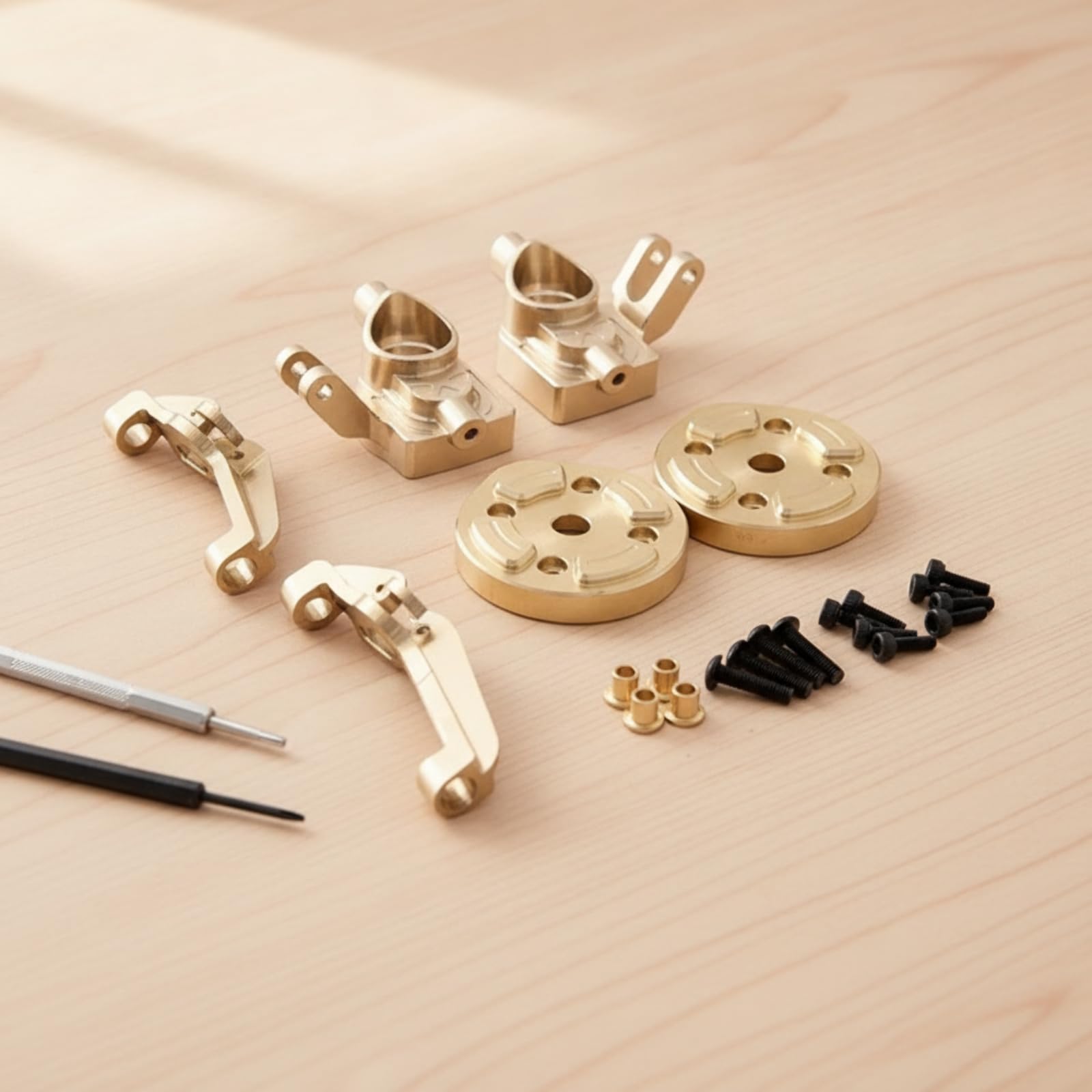 Kit di Aggiornamento in Ottone Pesante Kit di Parti in Ottone con Viti Robusto Ricambi per Modellisti