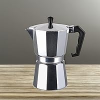 Vista 3 de Kitchen Sense - Cafetera de aluminio pulido, 6 tazas