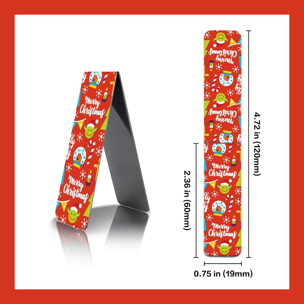 30 Pieces Christmas Magnetic Bookmarks Tags - Image 2