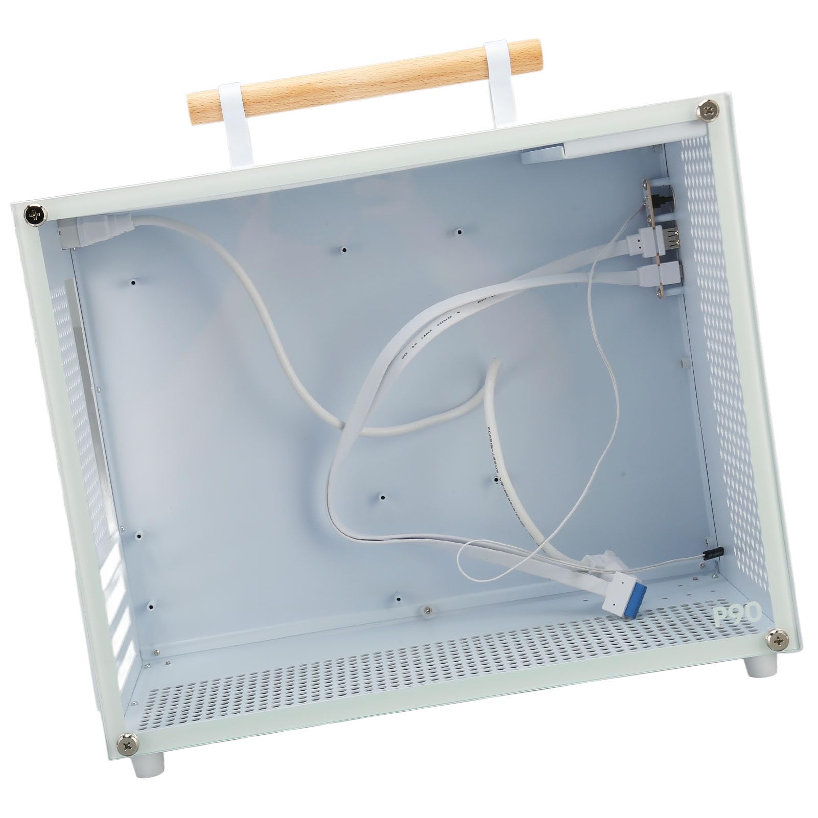 Obudowa Komputera Mini Matx, Obudowa Komputera do Gier, Objętośj Obudowy 20,6 L Itx, Obosługa Zasilaceza Atx, Chłodzenie Puresora, 6 Gniazd Ssd, do Pracy Biurowej i TSrodowisca Gier