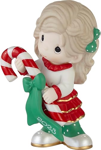Miniatura 2 de Precious Moments 231001 Sweet Christmas Wishes 2023 - Figura de porcelana con fecha de bisque