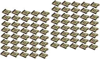 ibasenice 100 Peças Clipe De Porca De Fixação De Pináculo Clipes Automotivos Porcas De Mola Tipo U Clipes De Porca Extrudados Clipes De Pináculo De Porcas U Porca De Mola Estilo U Fixador