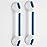 TAILI Shower Grab Bar Glow in The Dark, 2 Pack 16.8 in Grab Bars for Bathtubs and Showers,Shower Handles Shower Rails for Seniors and Elderly,Bathroom Safety Grip Removable No Drilling Waterproof Blue
