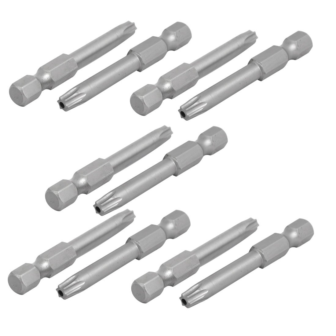 Uxcell Magnetic Hex Screwdriver Bits - 10 Pcs, 1/4" Hex Shank, 4mm Tip, 100mm Long, Gray - View #4