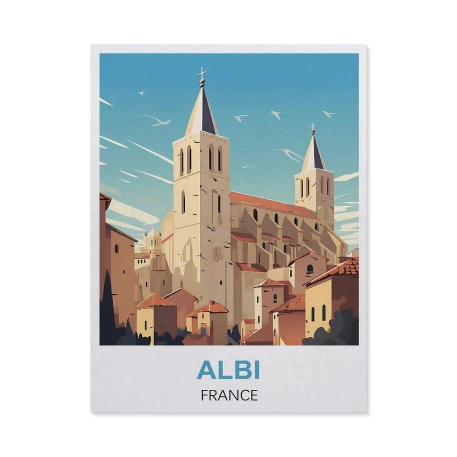 Tin Sign，Albi France(15x30cm）