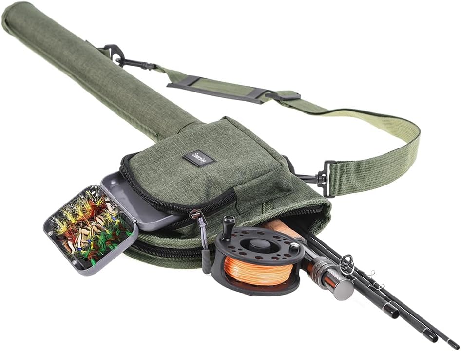 Doorslay Fly Fishing Combo - Rod, Reel, Carrier, Bag & Case - Portable Fly Fishing Gear