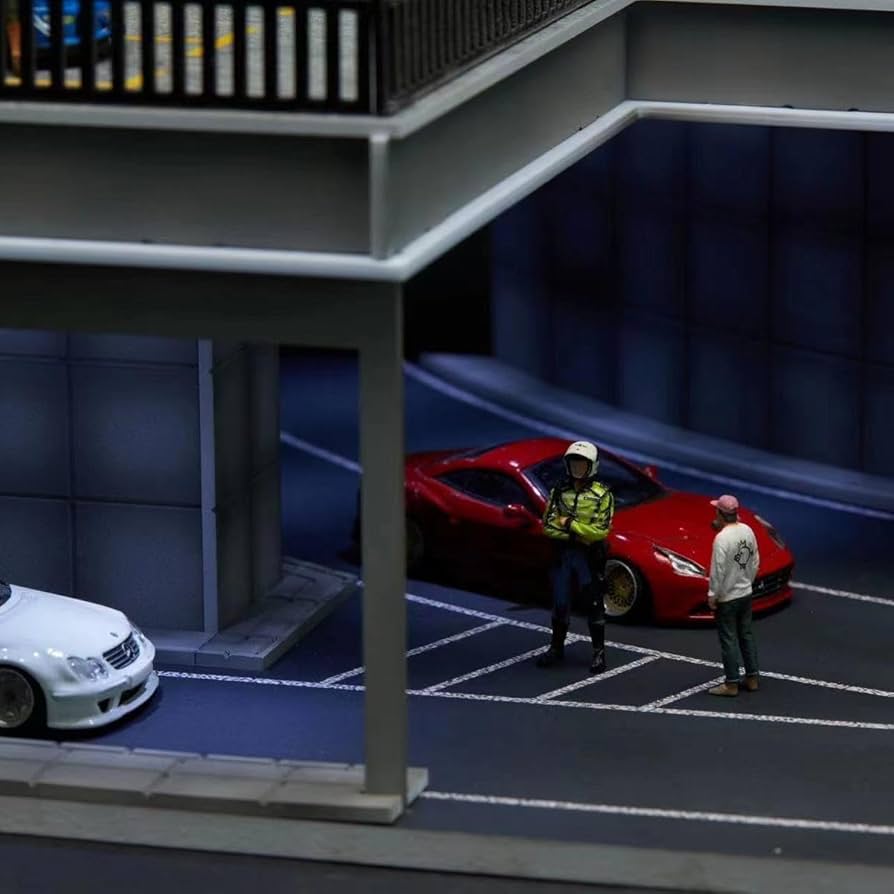 1/64 YOU CAR トンネルシーン　ジオラマ　ライト、おまけミニカー付き You Car 駐車場 道路 トンネル Tunnel Scene ※1/64スケール