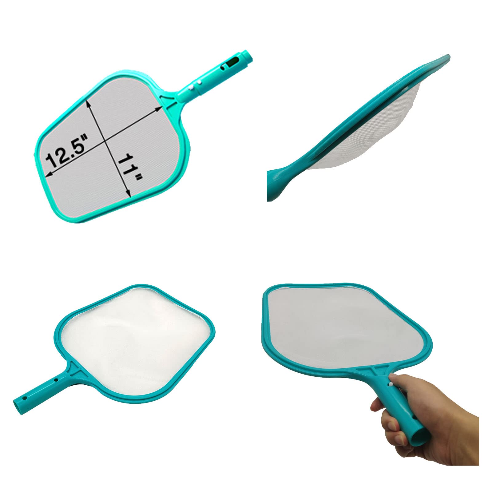 Questo retino per Piscina, retino Professionale per Piscina (con Barra di Giunzione), retino a Maglie per la Pulizia della Superficie di Piscine e vasche idromassaggio, per Una Rapida rimozi