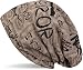 Produktbild styleBREAKER Beanie Mütze mit Schrift Muster im Destroyed Vintage Design, Slouch Longbeanie, Unisex 04024074, Farbe:Braun