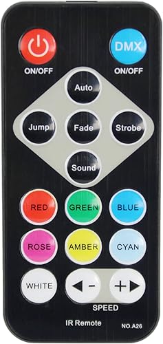 Miniatura 7 de Gearlux 24 unidades de 1 vatio RGBW LED 8 canales, batería LED de escenario luz para Halloween, fiesta, boda, Navidad y fiestas de escenario