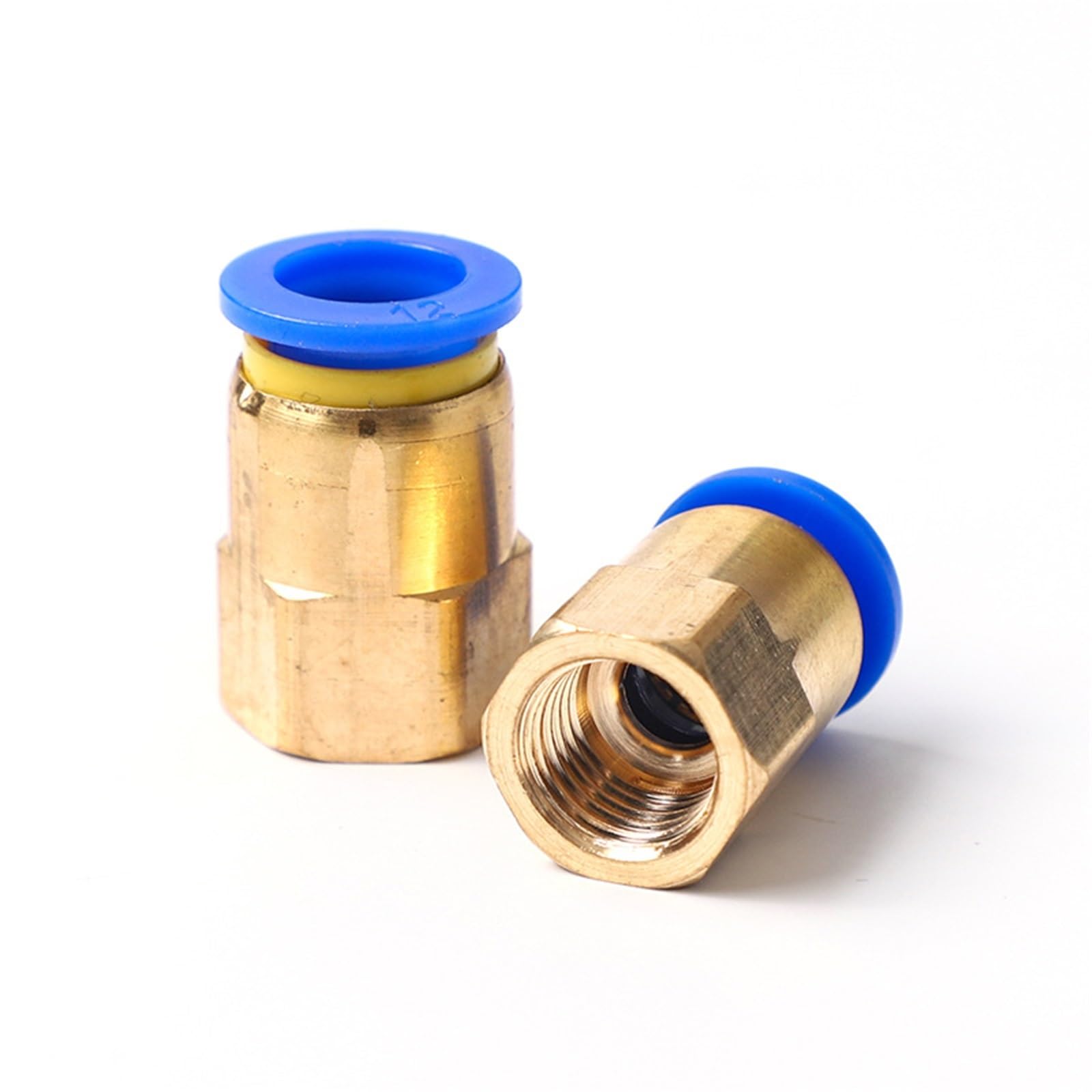 Conector rápido neumático PCF6-02 de cobre para eliminar fugas de aire en mangueras de 6mm