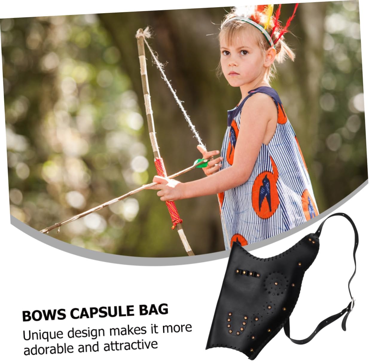 Hemoton Retro Traditional Archery Bows Bag Lightweight Arrow Capsule Sleeve Holder