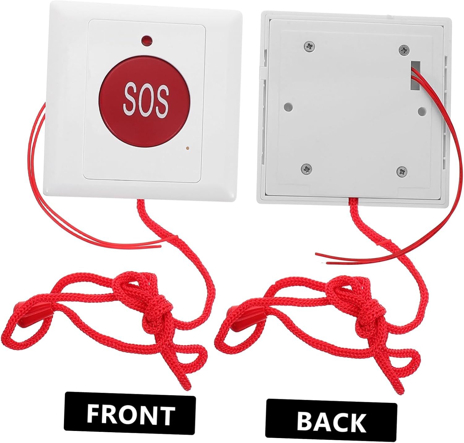 Emergency Call Button Wall Mount for Seniors and Boys and Girls, Large