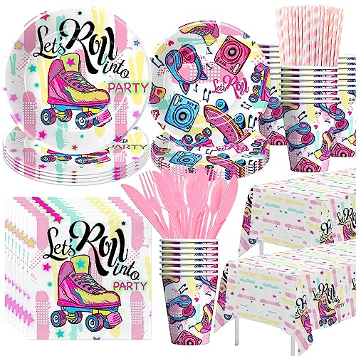 HIPVVILD Roller Skating Party Supplies, Roller...