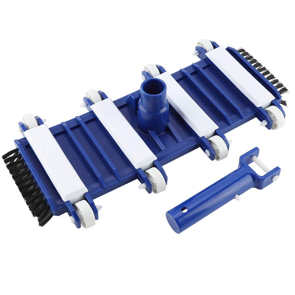 MAGT Cepillo flexible para piscina, cepillo de aspiradora para piscina, cabezal de aspiradora de piscina resistente, cepillos de limpieza de estanques de peces (14.9 x 7.4 x 3.94 pulgadas)