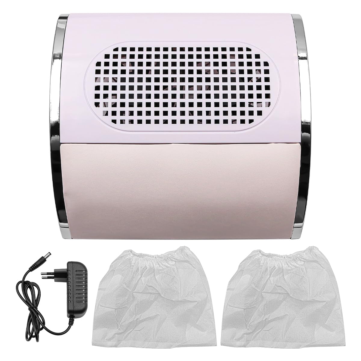 Extracteur De Poussière D'Ongles 80 W Aspirateur D'Ongles avec Sac De Dépoussiérage Équipement De Nettoyage De Salon d'art D'Ongles