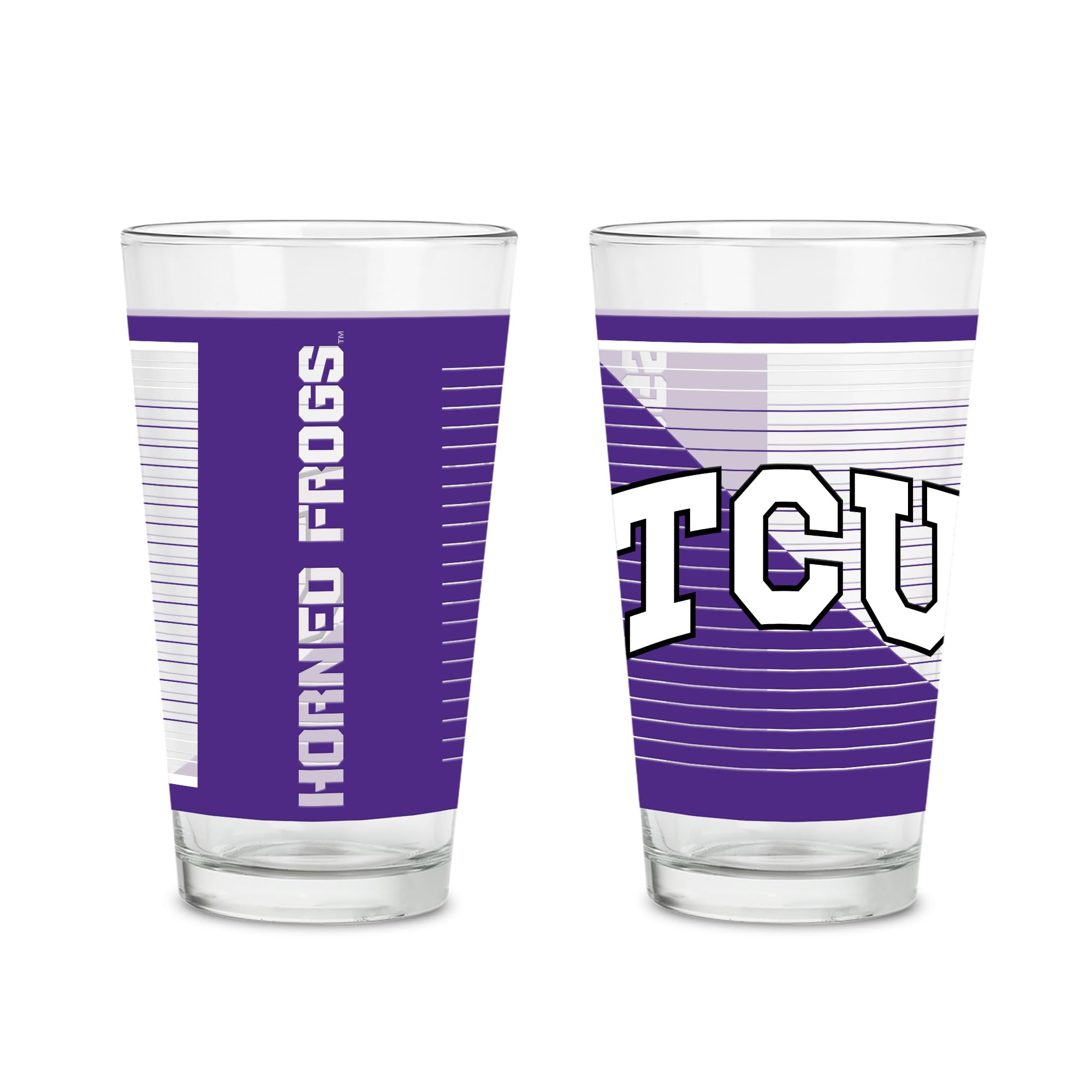 Verres à pinte TCU Rico Industries 473 ml gobelets bière football américain