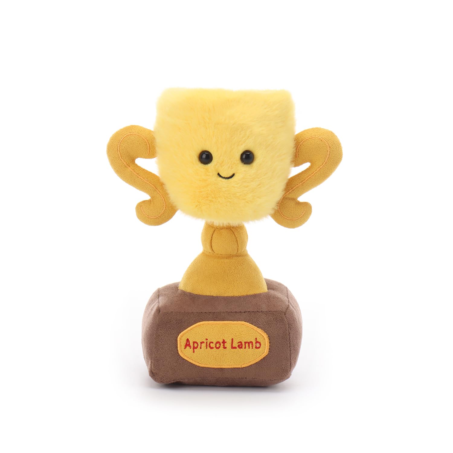 Apricot Lamb Champion Trophy Plushies Soft Stuffed Animals Plush Toys 7.9"