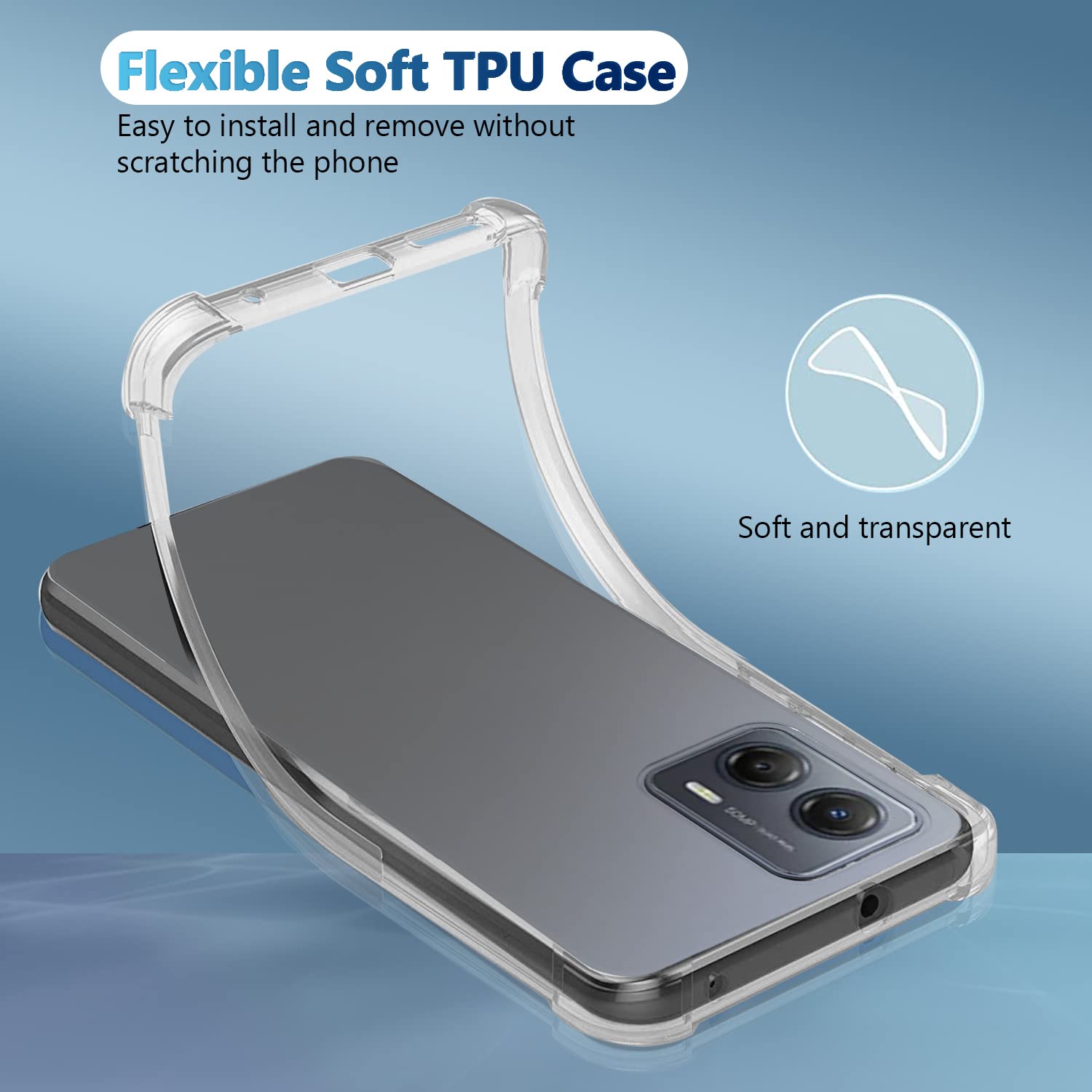 Zeking Designed for Moto G 5G(2023) Case, Crystal Clear