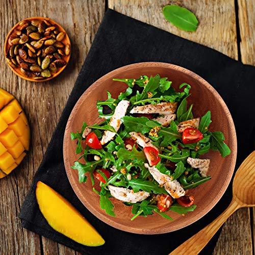 Saladeira de madeira, tigela de madeira, para casa