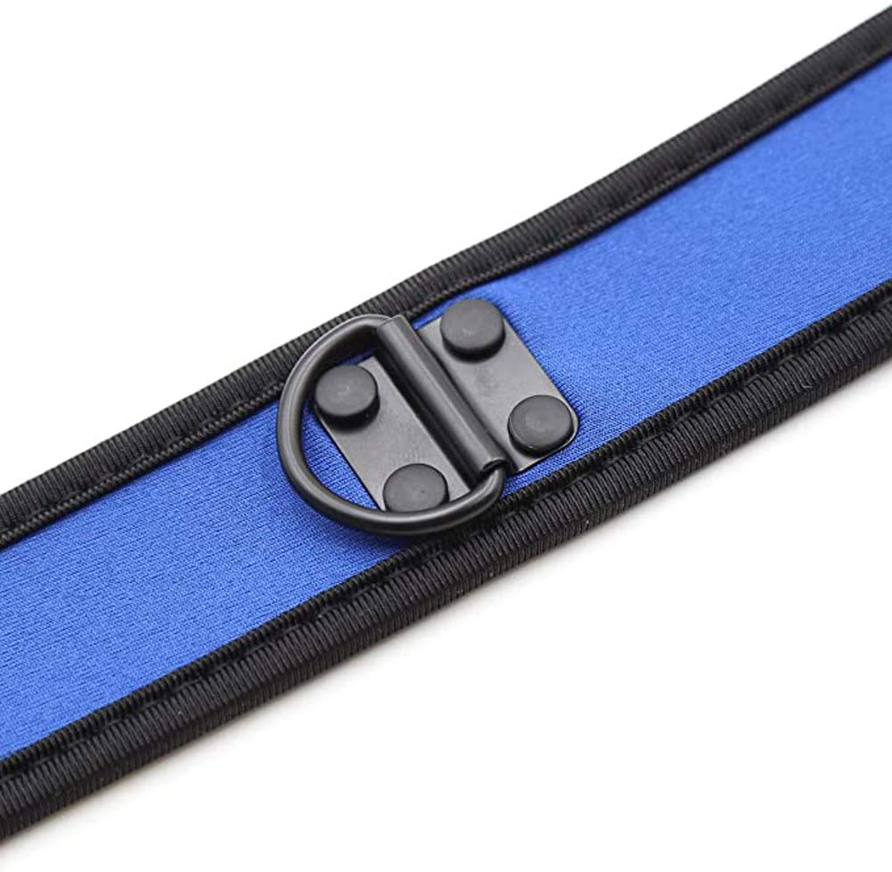 HOT DREAM Neoprene Puppy Custom Choker Collar for Men Women: Blue