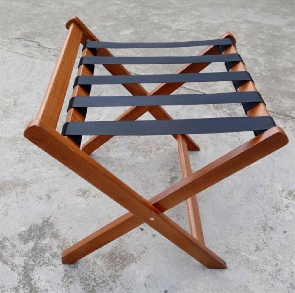 Portamaletas para Hotel,Portaequipajes Portaequipajes Trasero De Madera For Hotel, Estante Plegable Multifuncional, Maciza For Habitación Estante para el Hogar