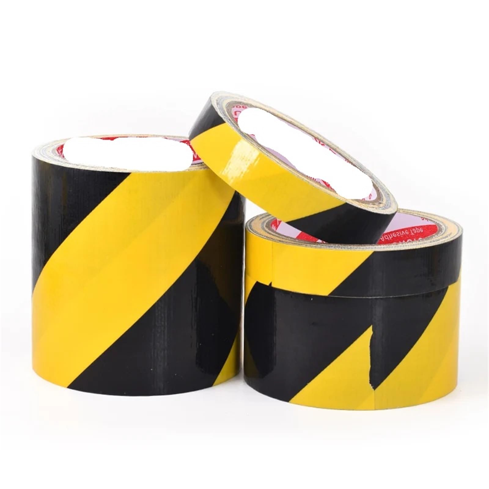 Cinta de señalización para suelos, Amarillo negro 5-100m m de la cinta advertencia peligro marca del piso polietileno(100mm)