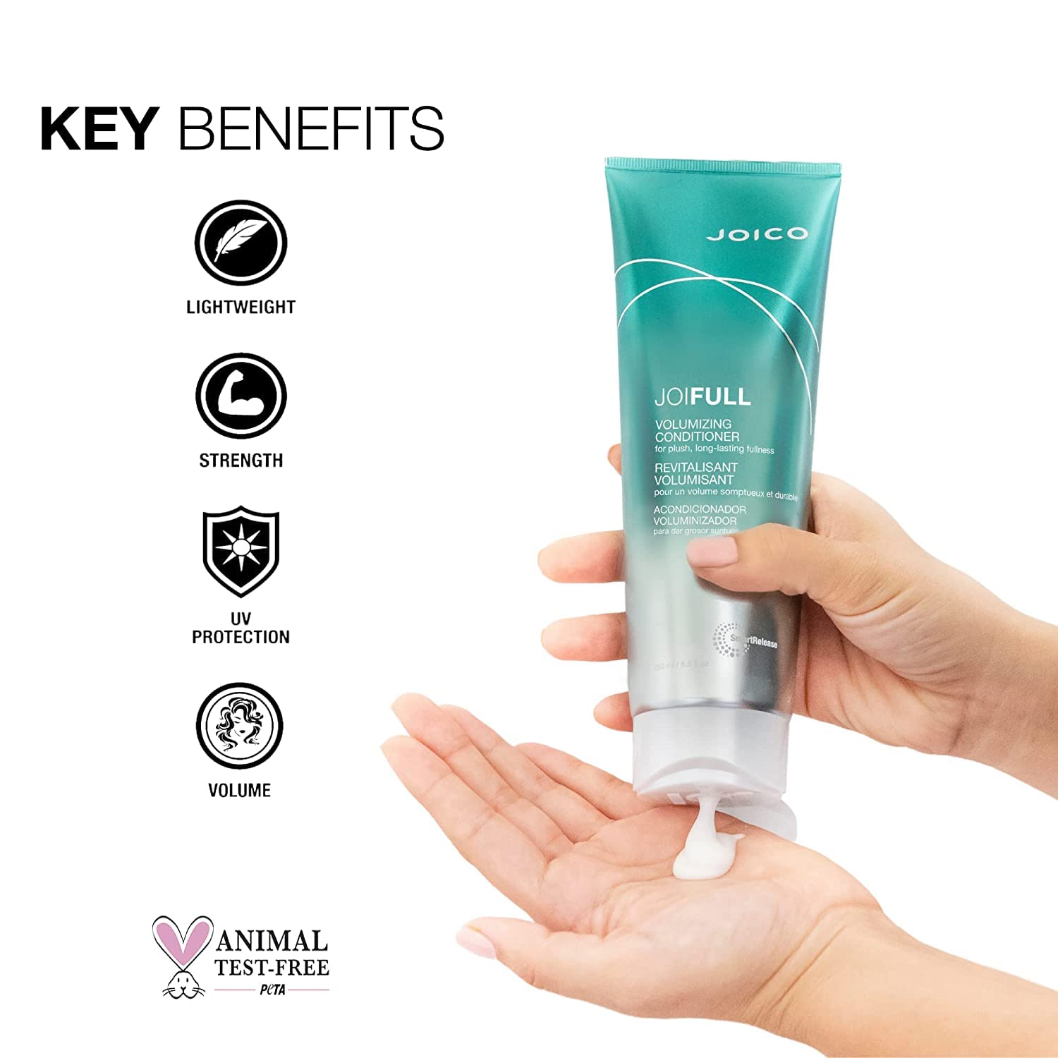 Joico JoiFULL Volumizing Shampoo & Conditioner Set | Plush & Long-Lasting Fullness | Boost Shine | For Fine/Thin Hair : Beauty & Personal Care