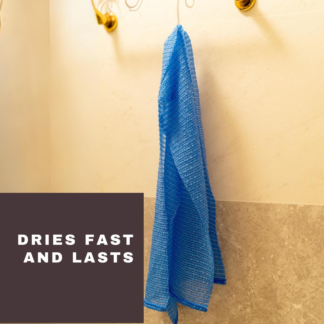 Samurai Cleanz, Resistant Exfoliating Washcloth for All Skin Types, Exfoliating Shower Towel, Premium Japanese washcloth, Deep Cleanse for Body Face, Quick Drying, Extra Long Design - Made in Japan - Image 7