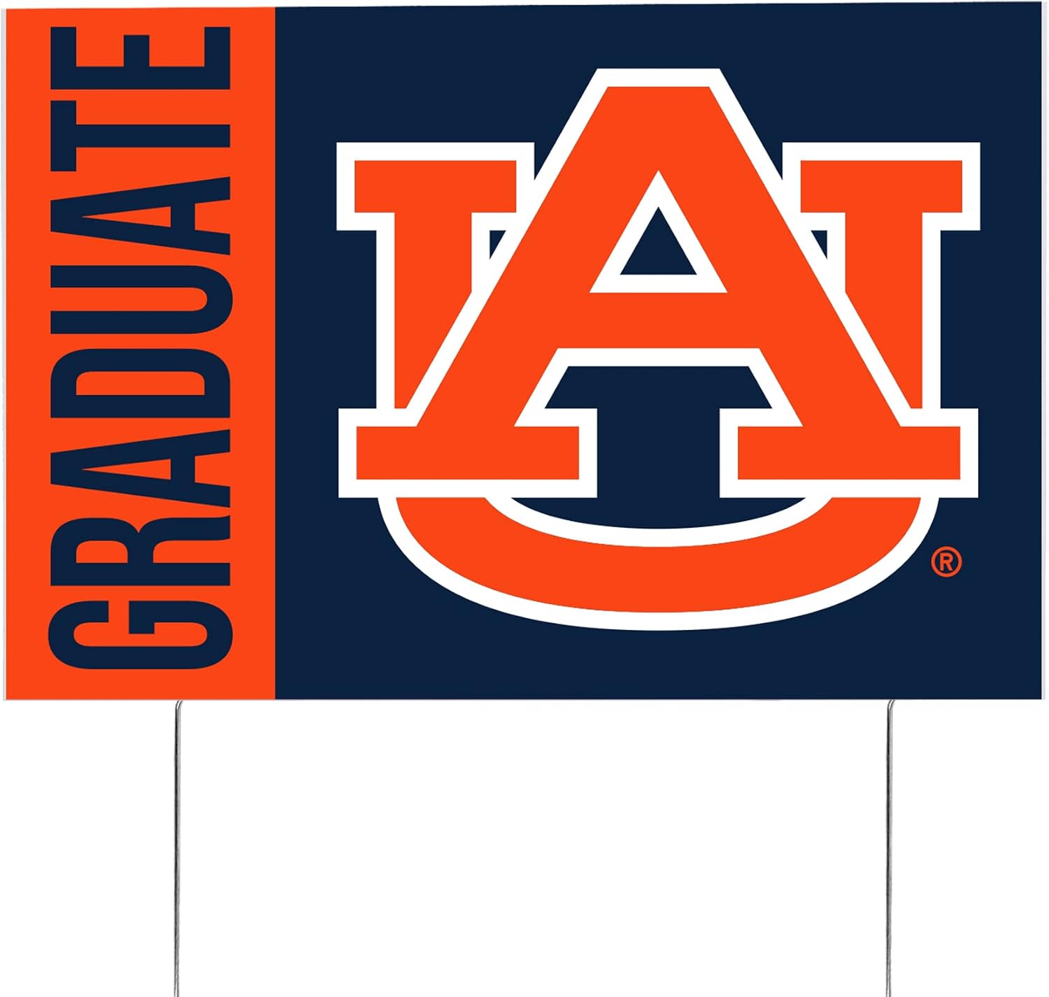 Desert Cactus Auburn University Tigers 12x18" Graduate Graduation Celebration Yard Sign Graduates Outdoor Lawn Display with Stakes (Grad Sign 3)
