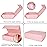 Aimyoo Pink Collapsible Gift Box with Magnetic Closure Lids 13.8x9x4.3 in, Large Bridesmaid Groomsman Proposal Boxes, Rectangle Present Box for Graduation Birthday Storage 1 Pack