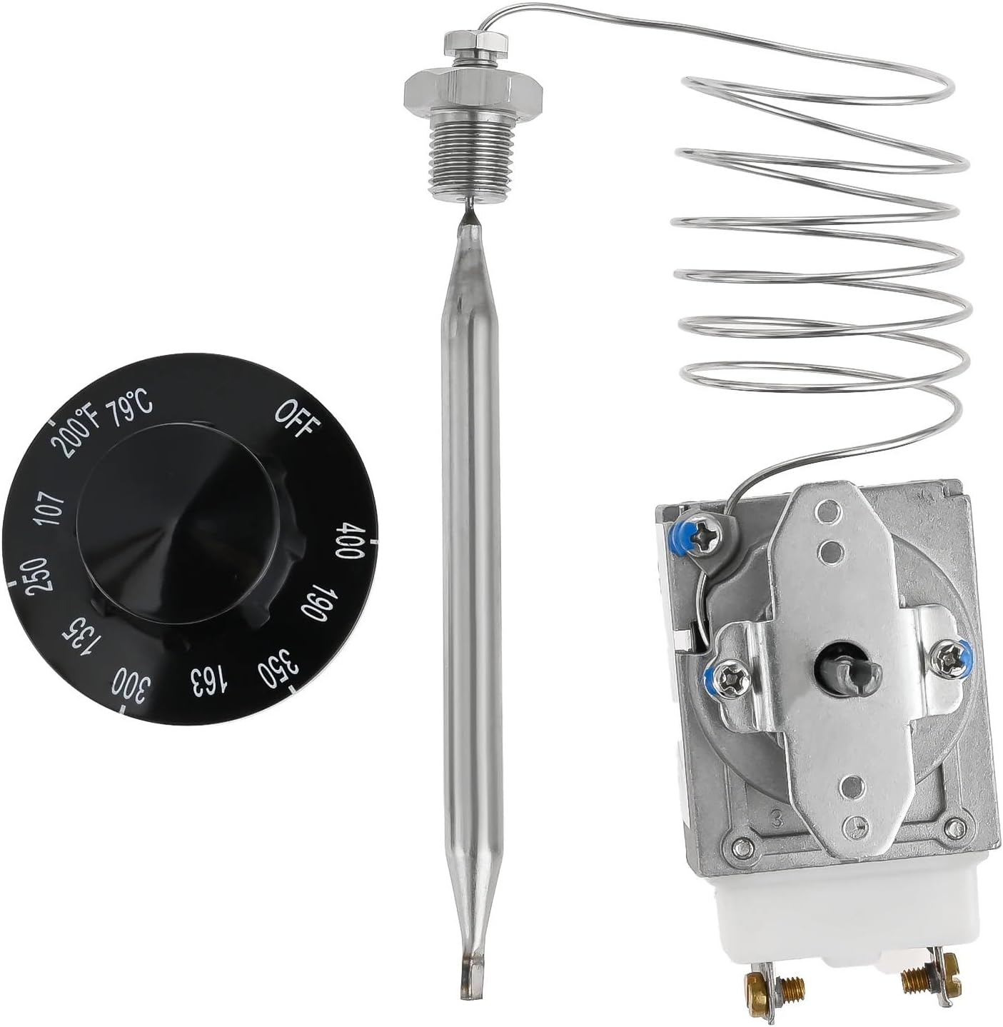 Thermostat RX-1-36 Fit for Deep Fryer Thermostat Control For Pitco 60124501 1175 3113 1/4" MNPT