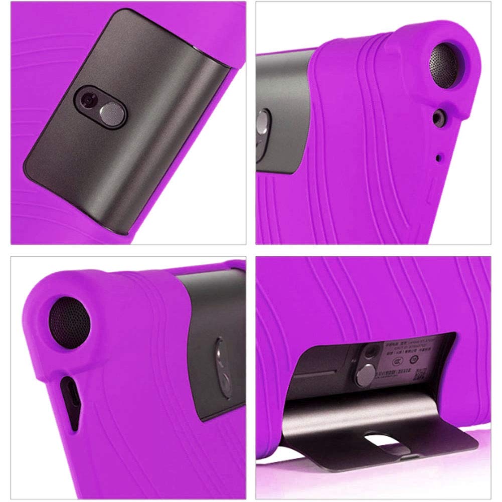 SZHHFJJYP HHF Tab Accessori per Lenovo Yoga Tab 5 Yt-x705 10.1 Copertura Morbida del Tablet della tavoletta del Custodia in Silicone, Pollice Antiurto per Lenovo Yoga Smart Tab5 Cover+Tastiera