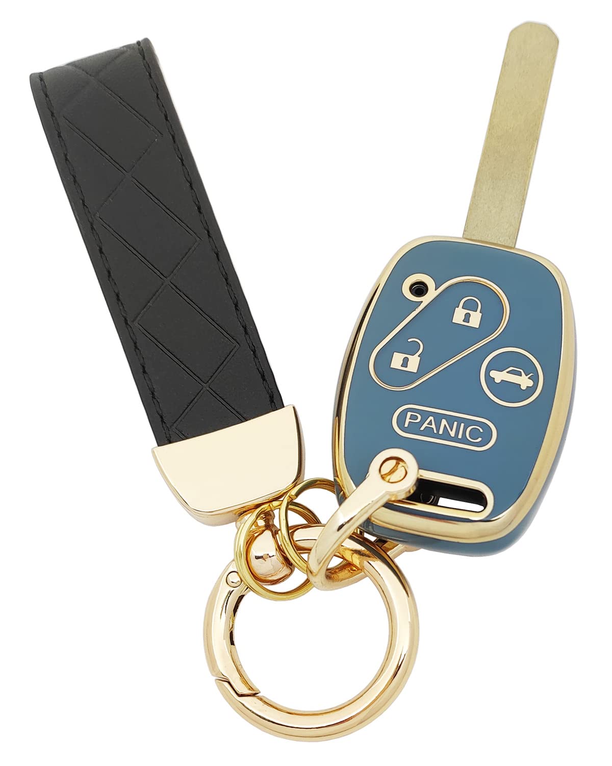 AYGUCEKE TPU Key Fob Cover fit for Honda 2003-2012 Accord 2006-2013 Civic EX 2009-2015 Pilot 2005-2006 CR-V Key Fob