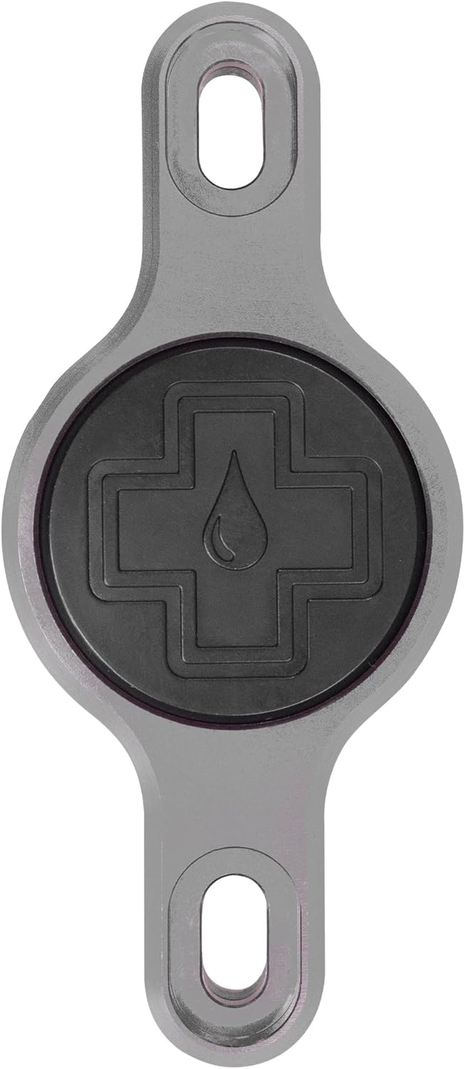 Muc-Off Secure Bicycle AirTag Holder, Black - Air Tag Holder for Bike with Security Screws - Anti-Theft Protection AirTag Bike Mount Compatible with Apple AirTag